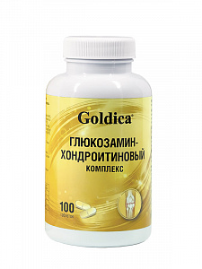 Глюкозамин-хондроитиновый комплекс 100 тб Goldica